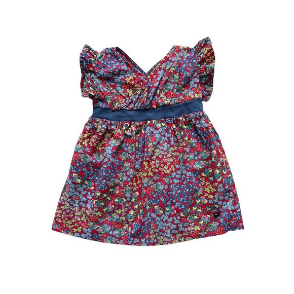 Tea Collection Floral Crossover Dress 18-24m - Picture 3 of 4